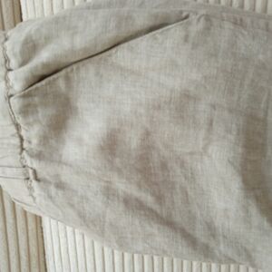 Quince Beige Linen Ankle Pants Size Small